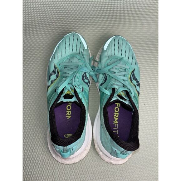Saucony Tempus Running Athletic Shoes Sneakers Women's Size 9.5 Cool Mint/Acid - Picture 9 of 9